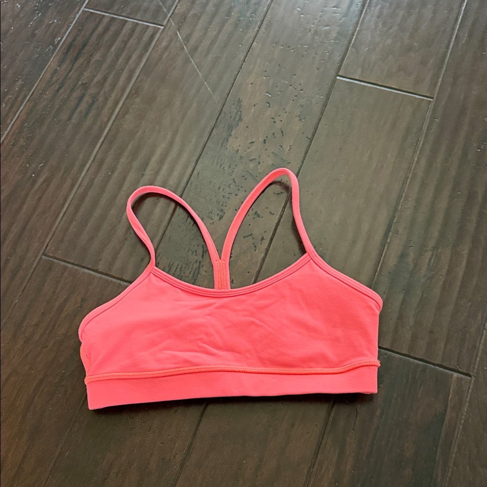 Bright Coral Lulu Sports Bra